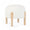 Tabouret Dalia Ø 45x38 cm en Bouclé Blanc