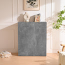 Letto Singolo a Scomparsa Salvaspazio con Materasso Pieghevole Grigio      