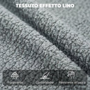 Poltrona Reclinabile Elettrica 86x90x102 cm con Poggiapiedi Braccioli Larghi Telecomando e USB in Tessuto Effetto Lino Verde      