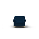 Copridivano Elasticizzato in Poliestere Iris Blu Scuro Varie Misure