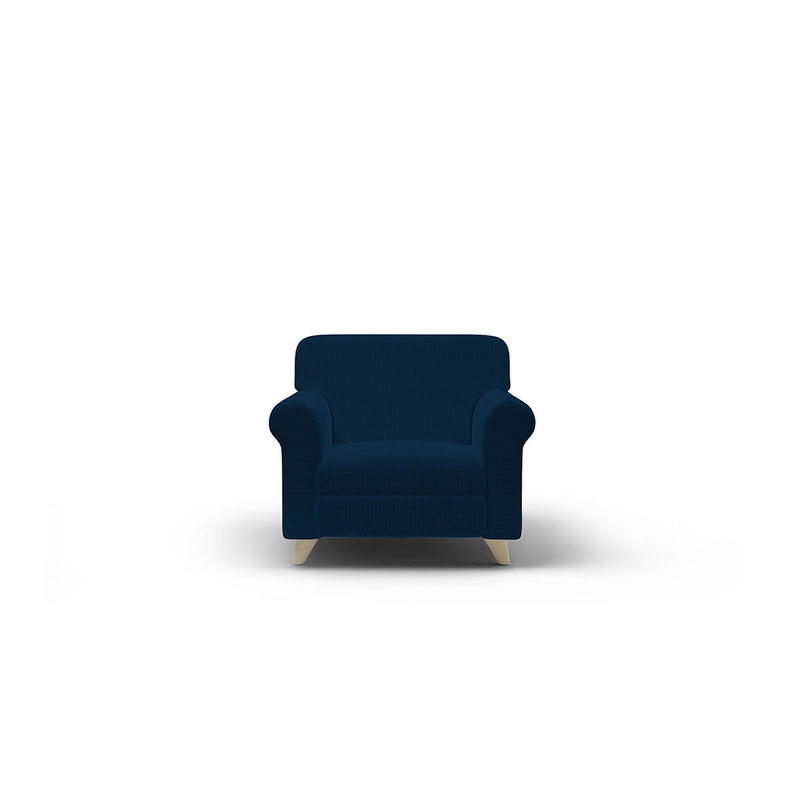 Copridivano Elasticizzato in Poliestere Iris Blu Scuro Varie Misure