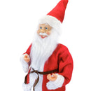Pupazzo Babbo Natale H50 cm con Minilucciole Rosso