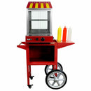 Macchina a Vapore per Hot Dog 2000W in Acciaio Inox con Carrello