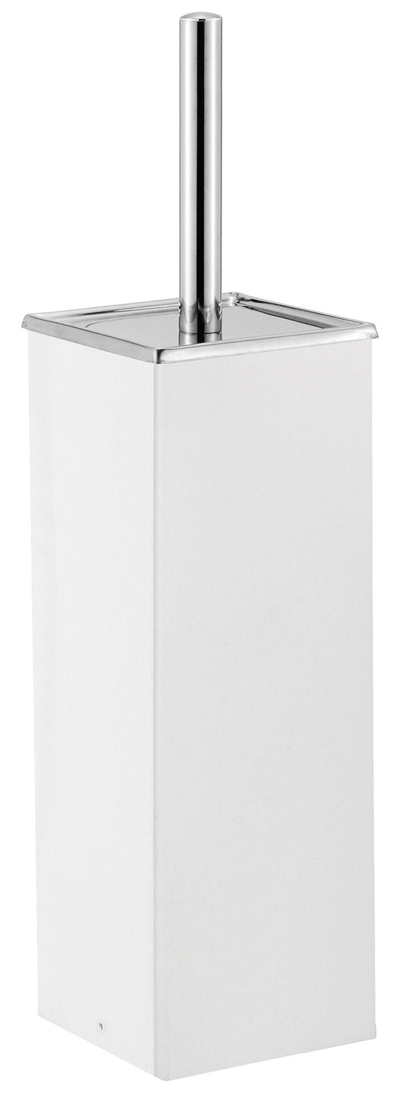 Porte Brosse WC 27x9x9 cm en Acier Blanc sconto