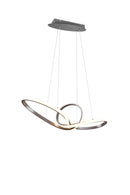 Lampada a Sospensione da Interno a LED in Metallo Nickel Opaco