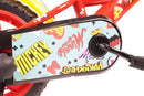 Bicicletta per Bambini 12" Disney Mickey Mouse Freno Caliper e Stabilizzatori in Acciaio Hi-Ten Rosso