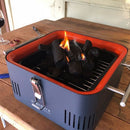 Barbecue Portatile a Carbone Carbonella 42,5x34,7x 23 cm in Metallo Cube Grafite