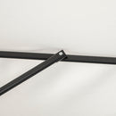 Mezzo Ombrellone da Giardino Mezzaluna 230 x130x245 cm con Apertura a Manovella Crema