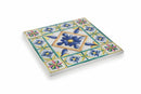 Sottopentola Quadrato in Ceramica Fondo in Sughero 16x16 cm VdE Tivoli 1996 Costiera