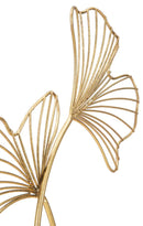 Scultura Leaf Glam 35x11,5x44 cm in Ferro Oro