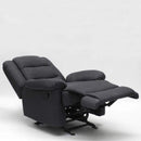 Poltrona Relax Reclinabile Manuale 89x100x100 cm in Tessuto Nero