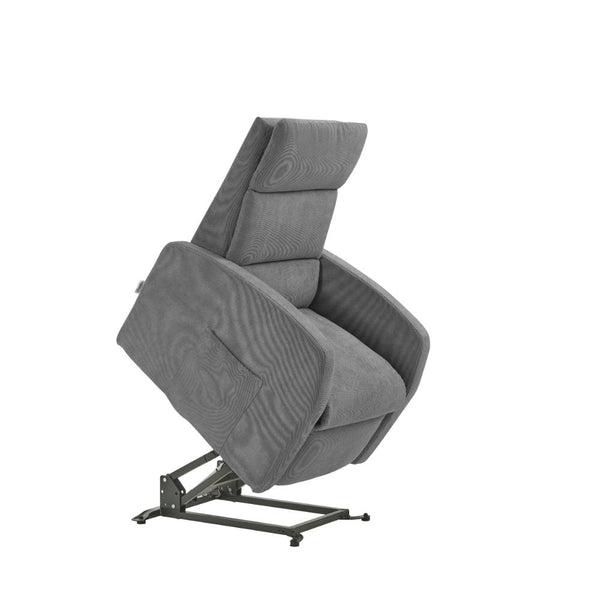 online Fauteuil releveur électrique 2 moteurs 72x111x86 cm Martina en Microfibre Dispositif Médical 1 Gris Clair