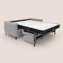 Divano Letto 2 Posti 175x95x96 cm in Tessuto Grigio