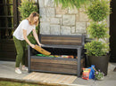 Panchina da Esterno Keter Deco Bench 60G 132,7x61,2x89 cm in DecoCoat Effetto Legno Noce