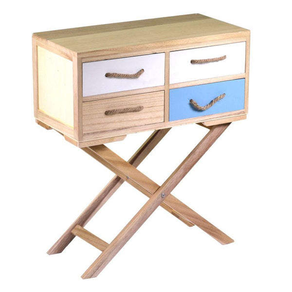 prezzo Commode avec 4 tiroirs 60x30xh30/72 cm en bois