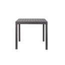Tavolo Allungabile Hawaii 90/180x90x75 h cm in Alluminio Taupe