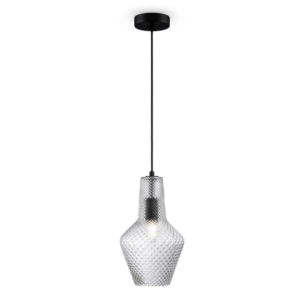 prezzo Lampe à suspension pendante en métal noir Tommy