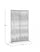 Pannello Paravento Frangivista 120x30x180h cm Paxson Bianco/Grigio