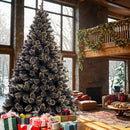 Albero di Natale Luxury 240 cm 1434 Punte Nero e Oro Base a Croce Design Premium