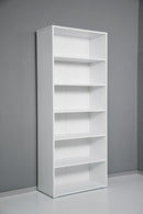 Libreria 6 Ripiani 72,3x34,1x177,1 cm in Truciolare Nobilitato Bianca