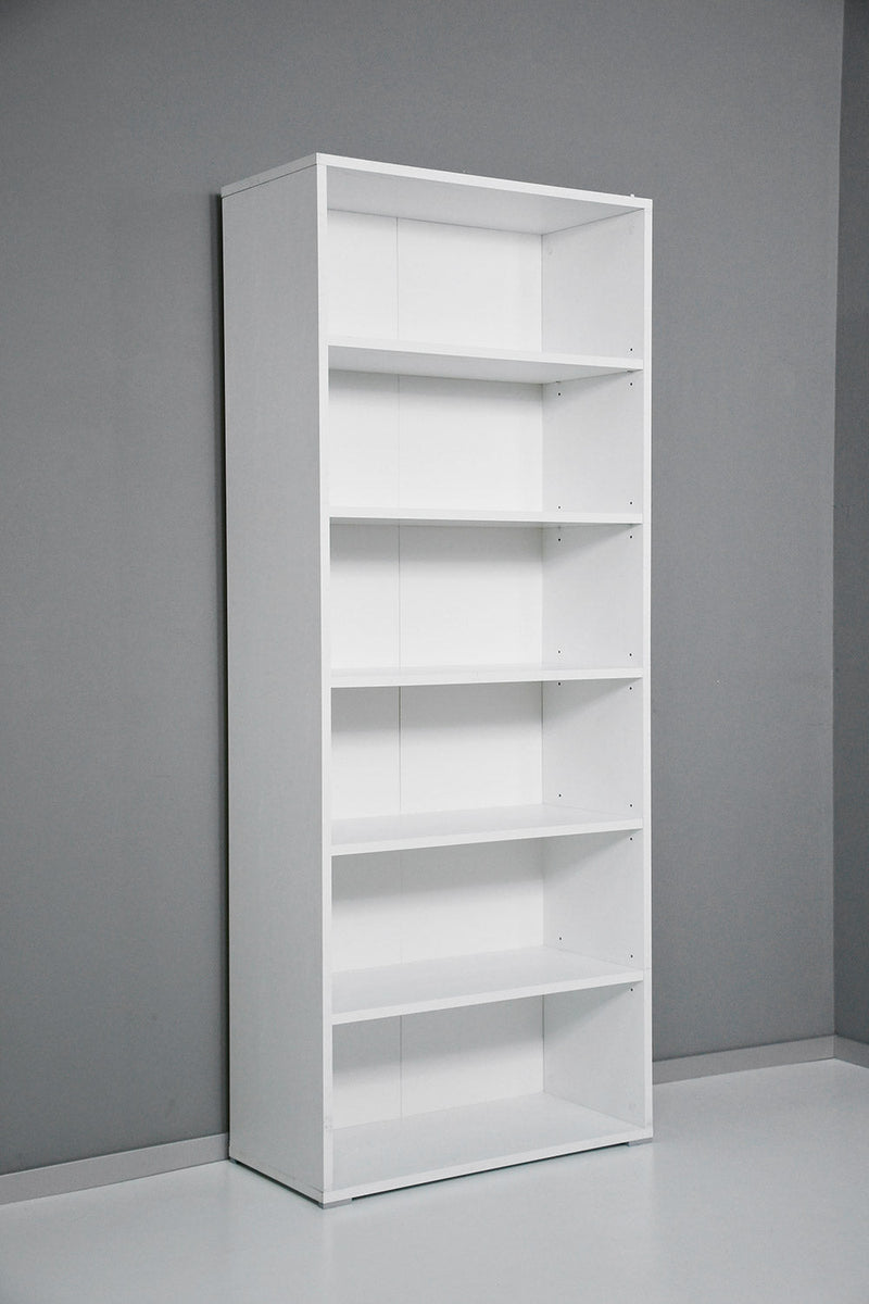 Libreria 6 Ripiani 72,3x34,1x177,1 cm in Truciolare Nobilitato Bianca