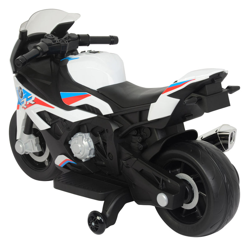 Moto Elettrica per Bambini 12V con Licenza BMW S1000 RR Bianca
