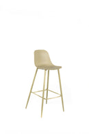 Set 4 Sgabelli 47,5x47xH91,5 cm in Polipropilene Frida Giallo