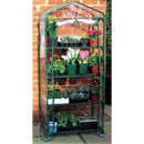 Serra 4 Ripiani da Giardino in Alluminio Verniciato e Copertura in Pvc