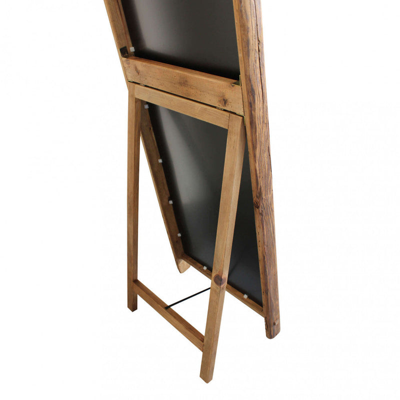 Specchio Wallace 62x8x165 h cm in Pino riciclato Marrone