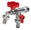 Robinet à bille double pour fontaine de jardin avec fleur et levier coloré Belfer RUB/030 rouge