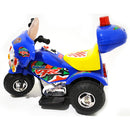 Moto Elettrica per Bambini 6V Kidfun Police Rossa