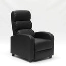 Poltrona Relax Reclinabile Manuale 69x91x102 cm in Similpelle Nero