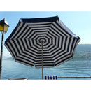 Ombrellone da Giardino Ø2 m Palo Ø33 mm in Acciaio Maffei Venezia Duplex Blu/Bianco e Blu