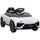 Macchina Elettrica per Bambini 101.5x49x43 cm Licenza Lamborghini 12V con Luci LED Clacson e Telecomando Bianca