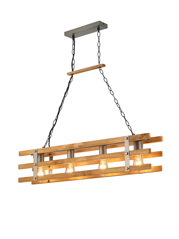 Suspension d'intérieur E27 en métal nickel vieilli acquista