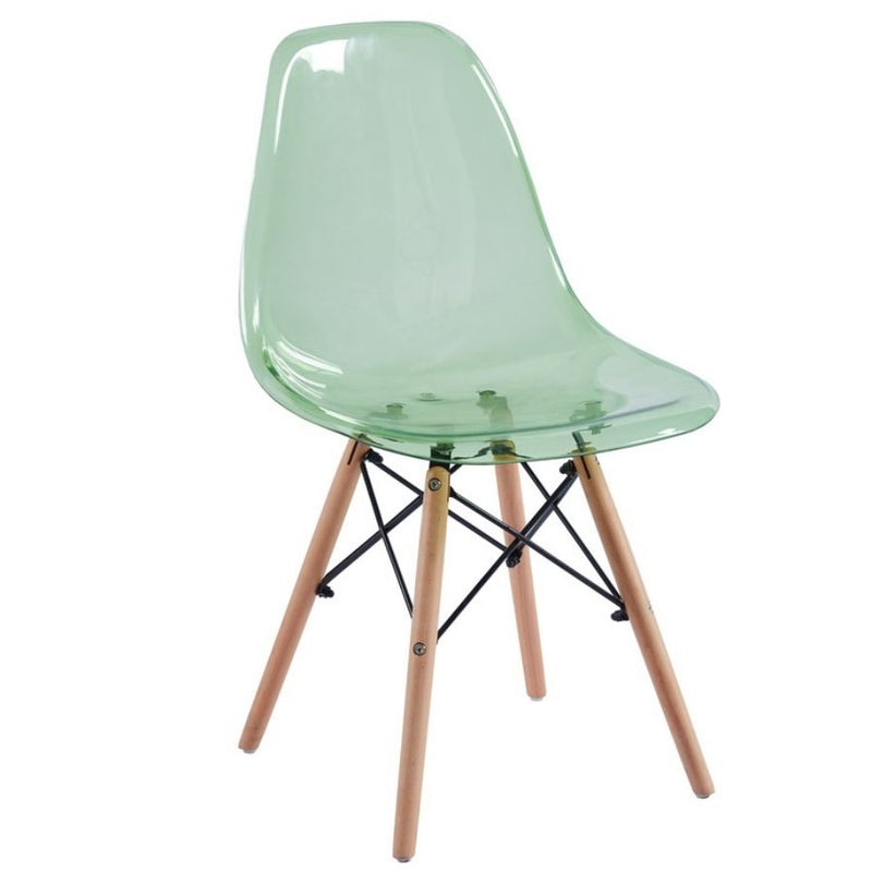 Set 4 Sedie 45,5x53,5x81,2 cm in Polipropilene Betty  Verde