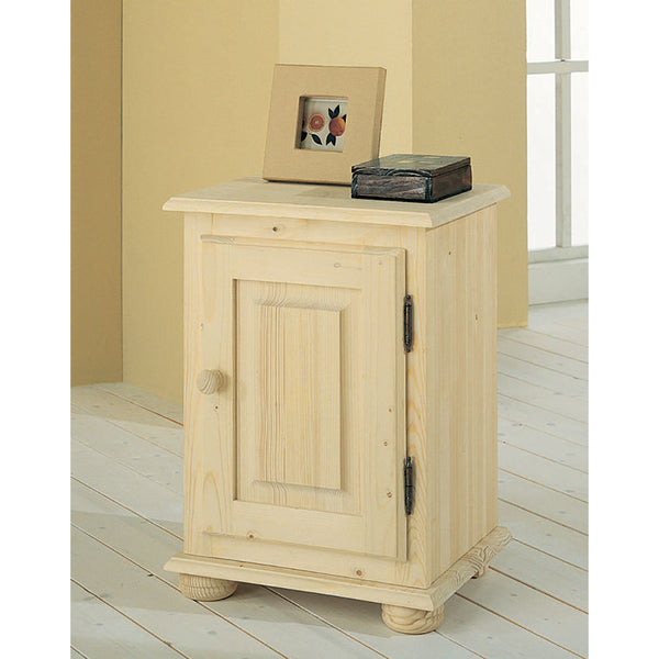 Table de Chevet en Bois de Sapin Brut 40x33x56cm Fumer Country acquista