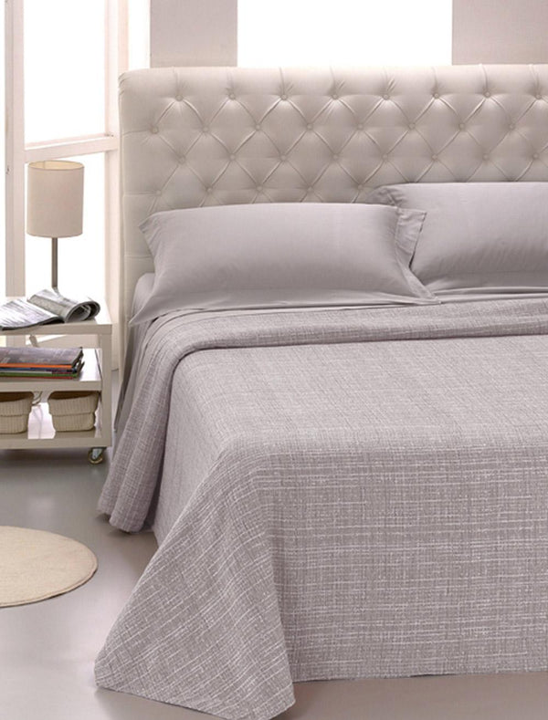 Couvre-lit en Cober Ibizan Yarn Dyed Pearl Grey Jacquard Différentes tailles sconto