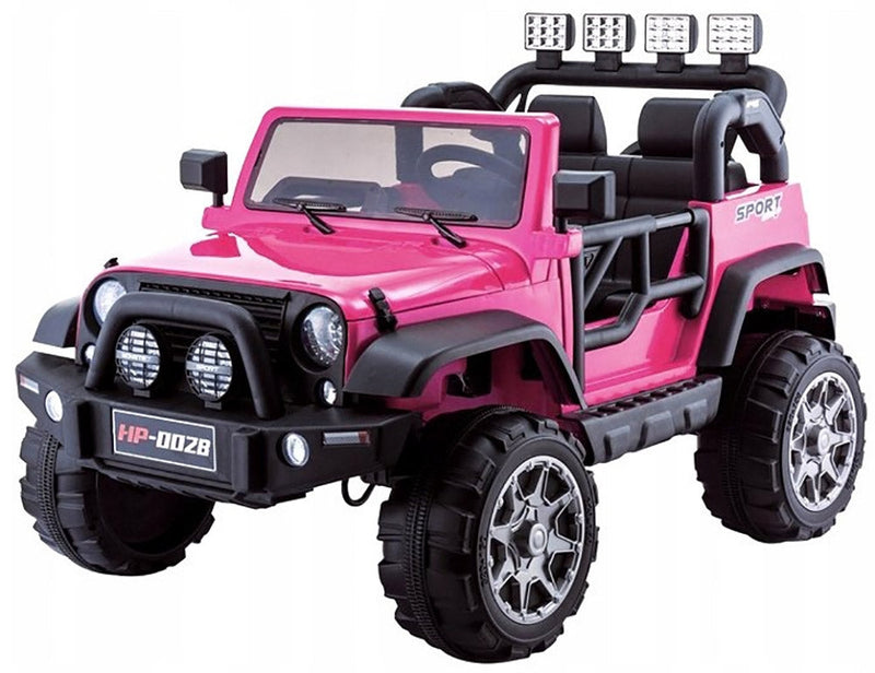 Macchina Elettrica per Bambini 12V 2 Posti Kidfun Fuoristrada Rosa