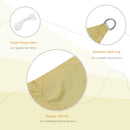 Tenda a Vela Ombreggiante Rettangolare 4x6m in Poliestere Sabbia