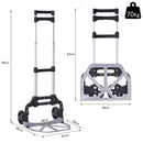Carrello Portapacchi Pieghevole Max 70kg in Alluminio 