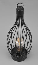 Lampada da Tavolo da Esterno a LED SMD in Metallo Nero Opaco