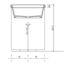 Mobile Lavatoio 65,5x50,5x87 cm 2 Cassetti Montegrappa Novella Dipiù Tortora