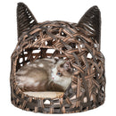 Cesta per Gatti Ø46 in Vimini Marrone