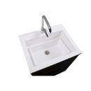 Mobile Lavatoio Sospeso Vasca Zeus in MineralMarmo Apertura a Cassettone 80x48x50 cm Olmo Naturale