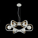 Lampada pendente Modern in Metallo Avola Bianco con Oro