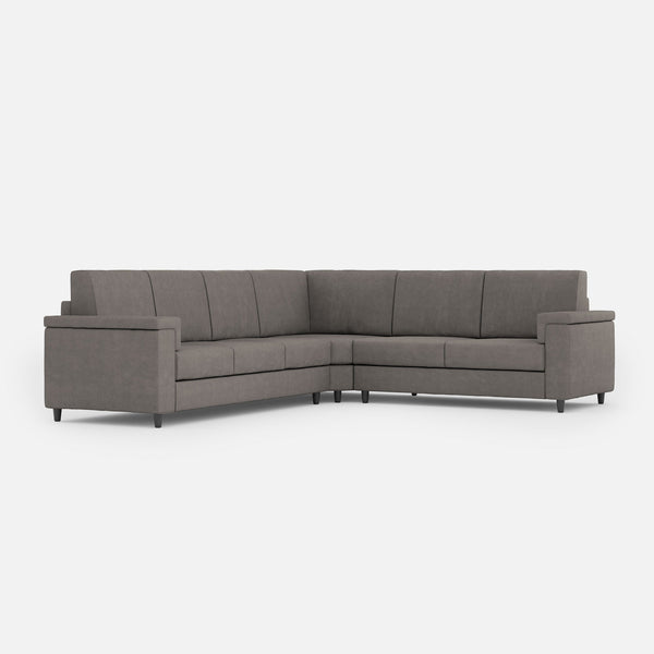 Divano Angolare 6 Posti 286x246x85 cm Marrak in Tessuto Grigio online