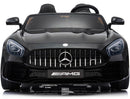 Macchina Elettrica per Bambini 2 Posti 24V con Licenza Mercedes GTR AMG Nera