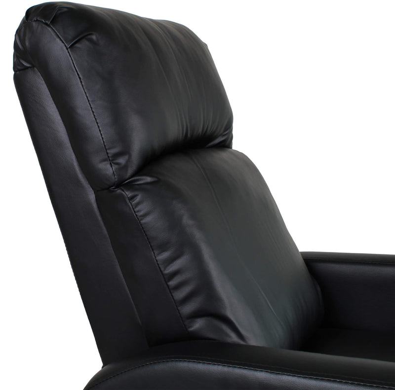Poltrona Alzapersona Elettrica 1 Motore in Similpelle Vandi Nera