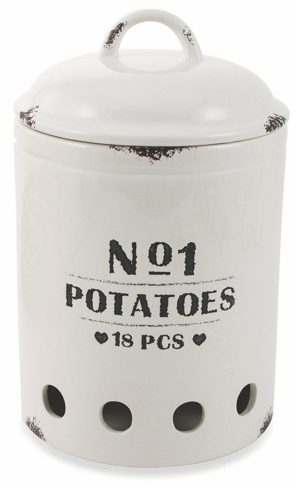 Villa d'Este Home Support à pommes de terre en céramique blanche Tivoli sconto